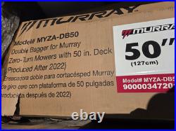 Murray 50 Double Bagger MYZA-DB50 Murray Cruz XD ZERO TURN MOWER BAGGER ONLY Murray 50 Double Bagger MYZA-DB50 Murray Cruz XD ZERO TURN MOWER BAGGER ONLY