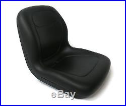 Backye High Back Black Lawn Mower / Garden Tractor Seat – Universal Comfort Fit
