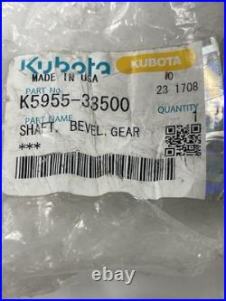 New Genuine Kubota Zero Turn Mower Deck Gear Shaft K5955-33500 K5995-33500