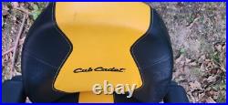 OEM Cub Cadet Seat Yellow Black Zero Turn Mower 4 bolt METAL FRAME Armrests ZT