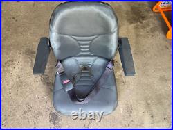 OEM Husqvarna iZ 5223 Zero Turn Seat with Tracks Mount Seatbelt Armrests 501580402