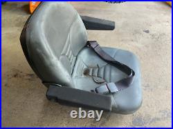 OEM Husqvarna iZ 5223 Zero Turn Seat with Tracks Mount Seatbelt Armrests 501580402