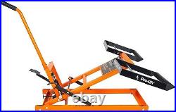 PL5550 Lawn Mower Lift with Hydraulic Jack 550 Lbs Capacity, Orange
