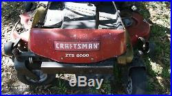 Pre owned Craftsman ZTS 6000 Zero Turn 52 26hp Mower For Parts or RepairCheap