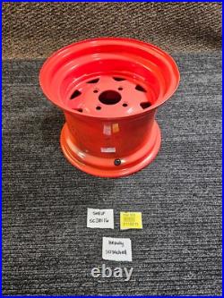 (QTY 1) OTR 4R49P Orange Wheel Rim 12x8.5 4x100 for Zero Turn Ride-On Mower