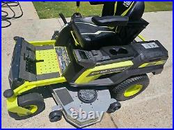 RYOBI80V HP BRUSHLESS 54 LITHIUM ELECTRIC ZERO TURN RIDING MOWER Z54Li RYRM8034