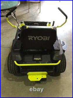 RYOBI 42 in. 100 Ah Battery Electric Riding Zero Turn Mower RY48ZTR100