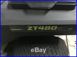 RYOBI 42 in. 100 Ah Battery Electric Zero Turn Mower Heavy Duty Steel Deck