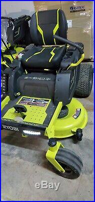 RYOBI 42 in. 75 Ah Battery Electric Zero Turn Riding Mower Only 3.6 hrs