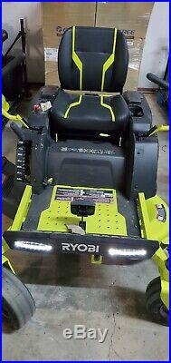 RYOBI 42 in. 75 Ah Battery Electric Zero Turn Riding Mower Only 3.6 hrs