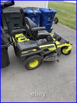 RYOBI 80V Battery HP Brushless 42 in Zero-Turn Riding Mower Z42Li with Bag