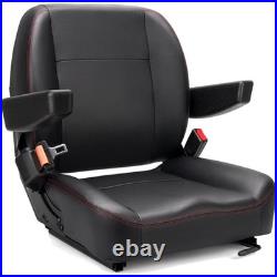 Reliable Backhoe Seat with Armrest and Safety Belt