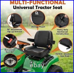 Reliable Backhoe Seat with Armrest and Safety Belt