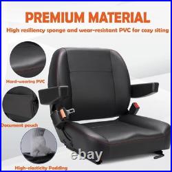 Reliable Backhoe Seat with Armrest and Safety Belt