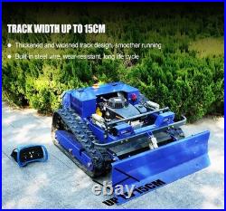 Remote Control Lawn Mower Grass Shredder Zero Turn Tracked Lawnmower Snow Shovel