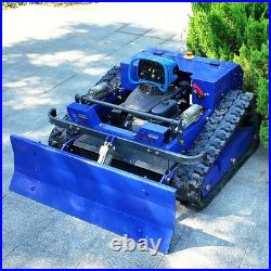 Remote Control Lawn Mower Grass Shredder Zero Turn Tracked Lawnmower Snow Shovel