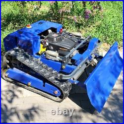 Remote Control Lawn Mower Grass Shredder Zero Turn Tracked Lawnmower Snow Shovel