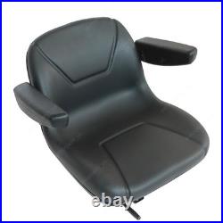 Replacement Low Back Seat Black with Armrests Fits Toro Zero Turn Mower New