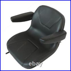 Replacement Low Back Seat Black with Armrests Fits Toro Zero Turn Mower New
