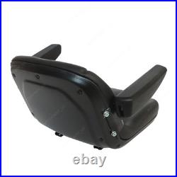 Replacement Low Back Seat Black with Armrests Fits Toro Zero Turn Mower New
