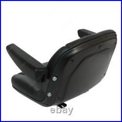 Replacement Low Back Seat Black with Armrests Fits Toro Zero Turn Mower New