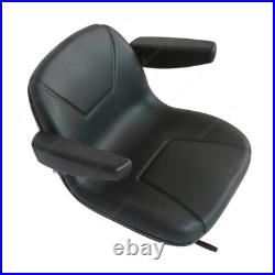 Replacement Low Back Seat Black with Armrests Fits Toro Zero Turn Mower New