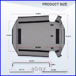 Riding Lawn Mower Sun Shade Canopy for Zero Turn Mower & Lawn Tractor with ROPS