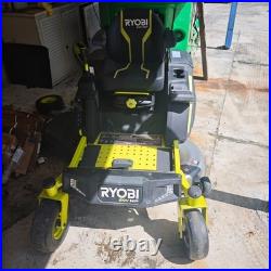 Ryobi 80V HP 42 Zero Turn Electric Riding Mower (1 Battery not work) FOR PARTS