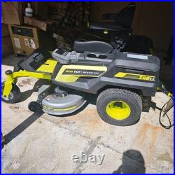 Ryobi 80V HP 42 Zero Turn Electric Riding Mower (1 Battery not work) FOR PARTS
