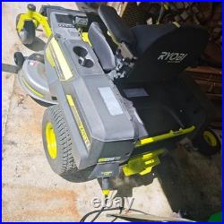 Ryobi 80V HP 42 Zero Turn Electric Riding Mower (1 Battery not work) FOR PARTS