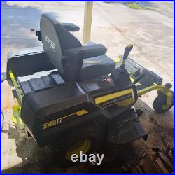 Ryobi 80V HP 42 Zero Turn Electric Riding Mower (1 Battery not work) FOR PARTS