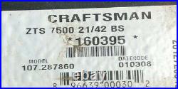 S1 Craftsman zero turn mower 42 zts7500 HYDRO GEAR TRANSMISSION