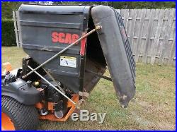 Scag Turf Cat Zero Turn Mower w Grass Leaf Catcher 61 Inch Deck Kohler Engine