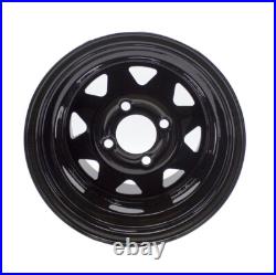 Set 2 12x8.5 Wheels Rims Mower Garden Lawn Tractor 12 4 holes 4/4 Zero Turn Rim