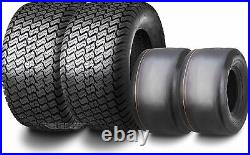 Set 4 WANDA Zero-Turn Lawn Mower Turf Tires 11x4-5 & 18x9.5-8 4PR