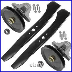 Spindle Assembly with Pulley Blade For Troy-Bilt Mustang XP 46 Zero-Turn Mower