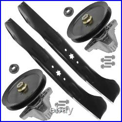 Spindle Assembly with Pulley Blade For Troy-Bilt Mustang XP 46 Zero-Turn Mower