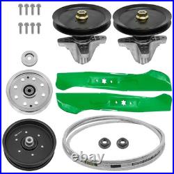 Spindle with Pulley Blade & Belt For Troy-Bilt 17ADCACT066 46 Zero-Turn Mower
