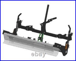 Swinging Tool Bar and Rake Ezra Lawn Care Equipment mounts on a zero turn mower Swinging Tool Bar and Rake Ezra Lawn Care Equipment mounts on a zero turn mower