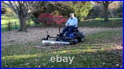 Swinging Tool Bar and Rake Ezra Lawn Care Equipment mounts on a zero turn mower Swinging Tool Bar and Rake Ezra Lawn Care Equipment mounts on a zero turn mower