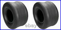 (TWO) 18x9.50-8 18x950-8 Smooth Slick Tread Tires 4ply Rated for Zero Turn Mower