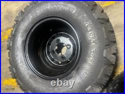 TWO 22x10-10 Rear Wheels 4 LUG ZTR Mower Toro, Cub Cadet, Husqvarna, Bad Boy