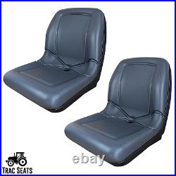 Two (2) Gray High Back Seats for Pioneer Club Car 1200 1500 UTV Utility Vehicle