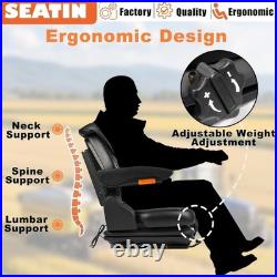 Universal Suspension Tractor Seat, Zero Turn Mower Seat with Adjustable Back