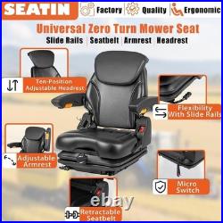 Universal Suspension Tractor Seat, Zero Turn Mower Seat with Adjustable Back