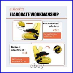 Universal Tractor Seat, Zero Turn Mower Seat with Adjustable Safety Belt Armr