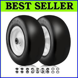 Upgraded 13x5.00-6 Flat Free Zero Turn Mower Tires