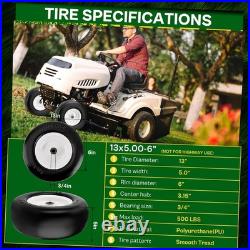 Upgraded 13x5.00-6 Flat Free Zero Turn Mower Tires