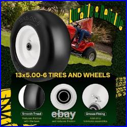 Upgraded 13x5.00-6 Flat Free Zero Turn Mower Tires