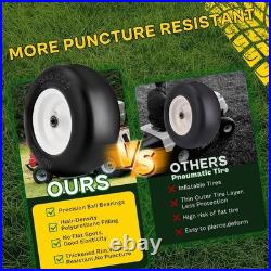 Upgraded 13x5.00-6 Flat Free Zero Turn Mower Tires